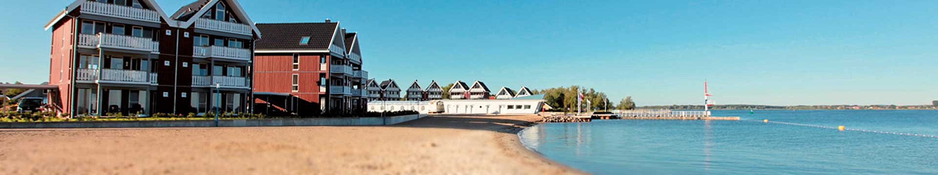 Ferienhäuser am Sandstrand